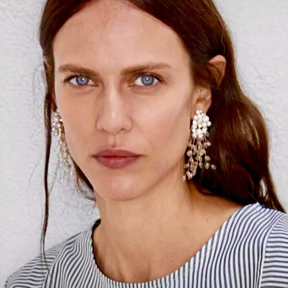 🍋2/$30 New Zara Baroque Pearl Branch Earrings